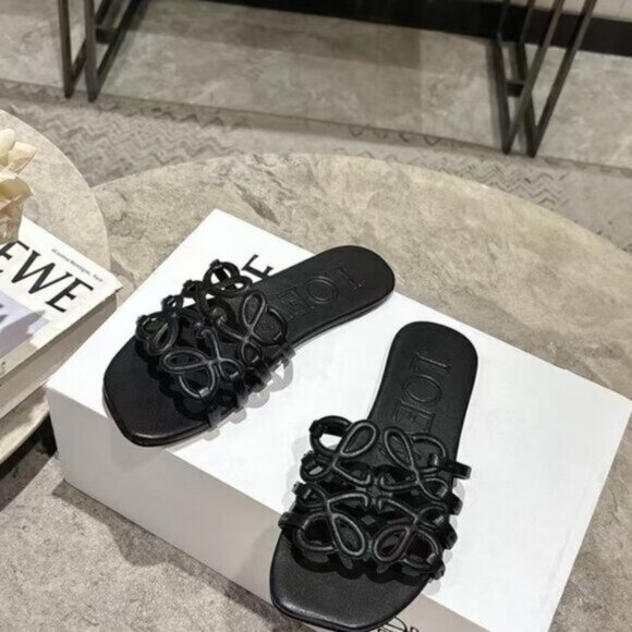Loewe Women's Black Slide Slippers - Picture 1 of 8